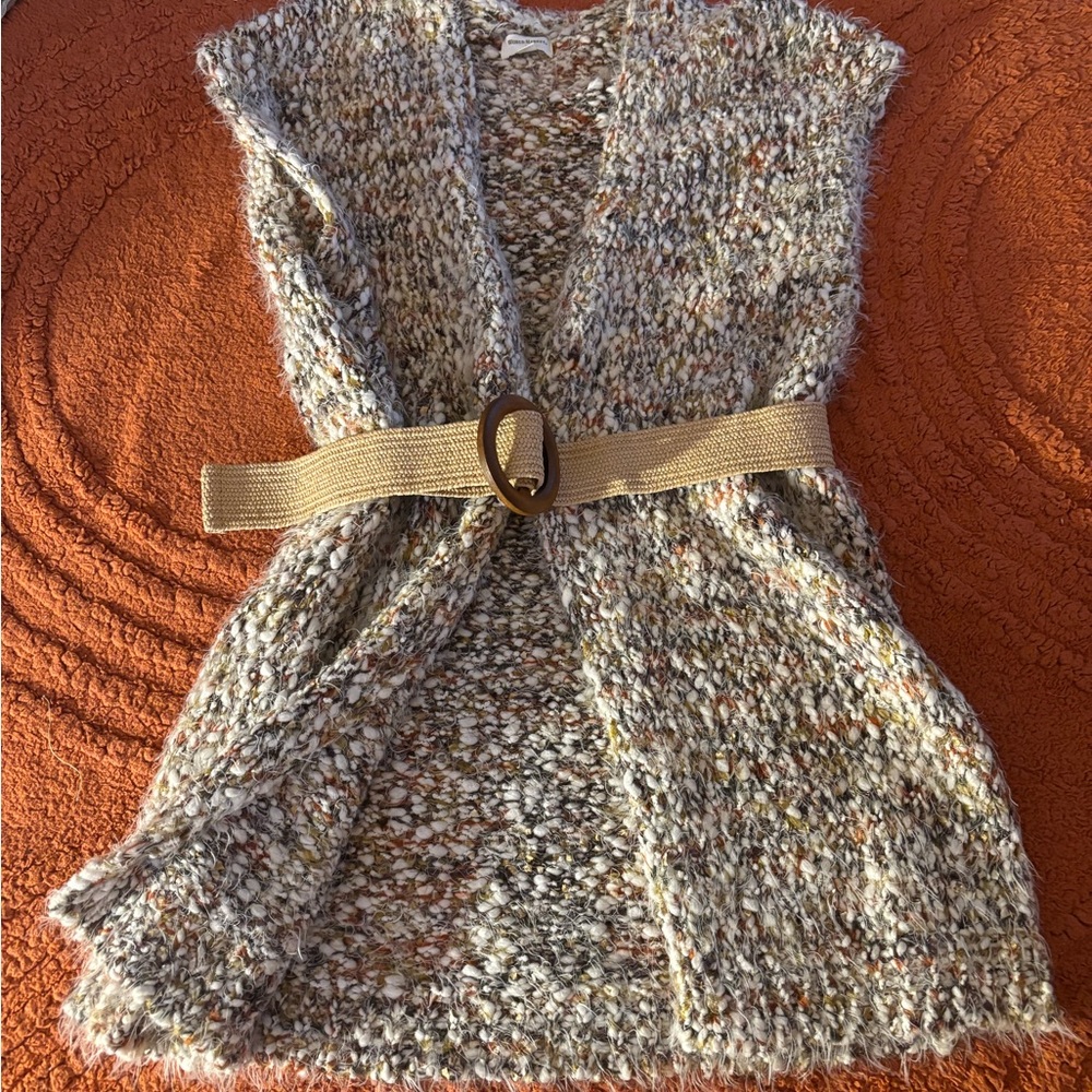 World Market Knit sleeveless cardigan